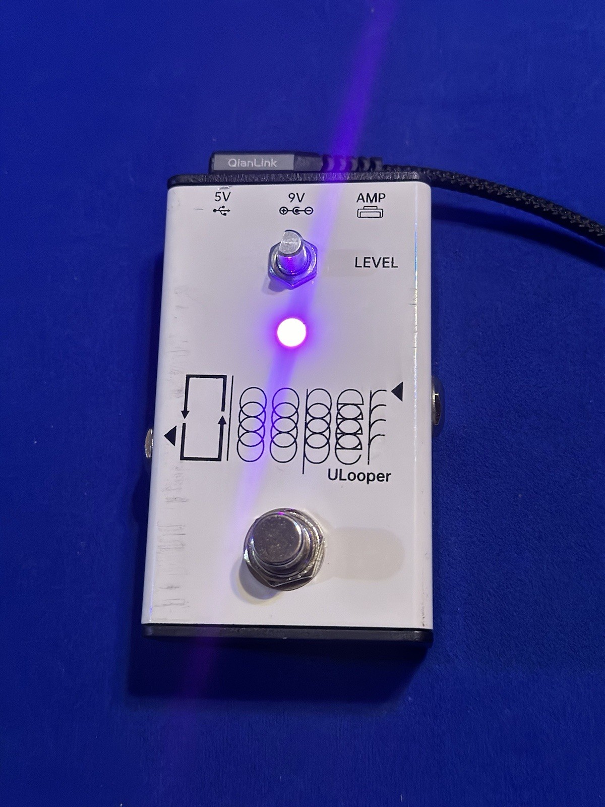 xsonic Ulooper loop pedal for positive grid and others - NEW (missing Black Knob