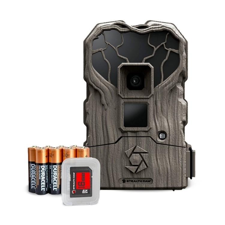 Stealth Cam QS24 No-Glo Combo Trail Game Camera Combo Kit, 24MP #STC-QS24NGK