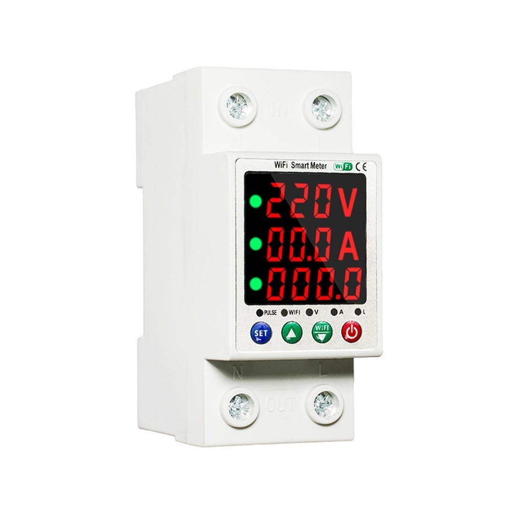 Auto Reset Voltage Protector with Dual Screen and WiFi for Business Use