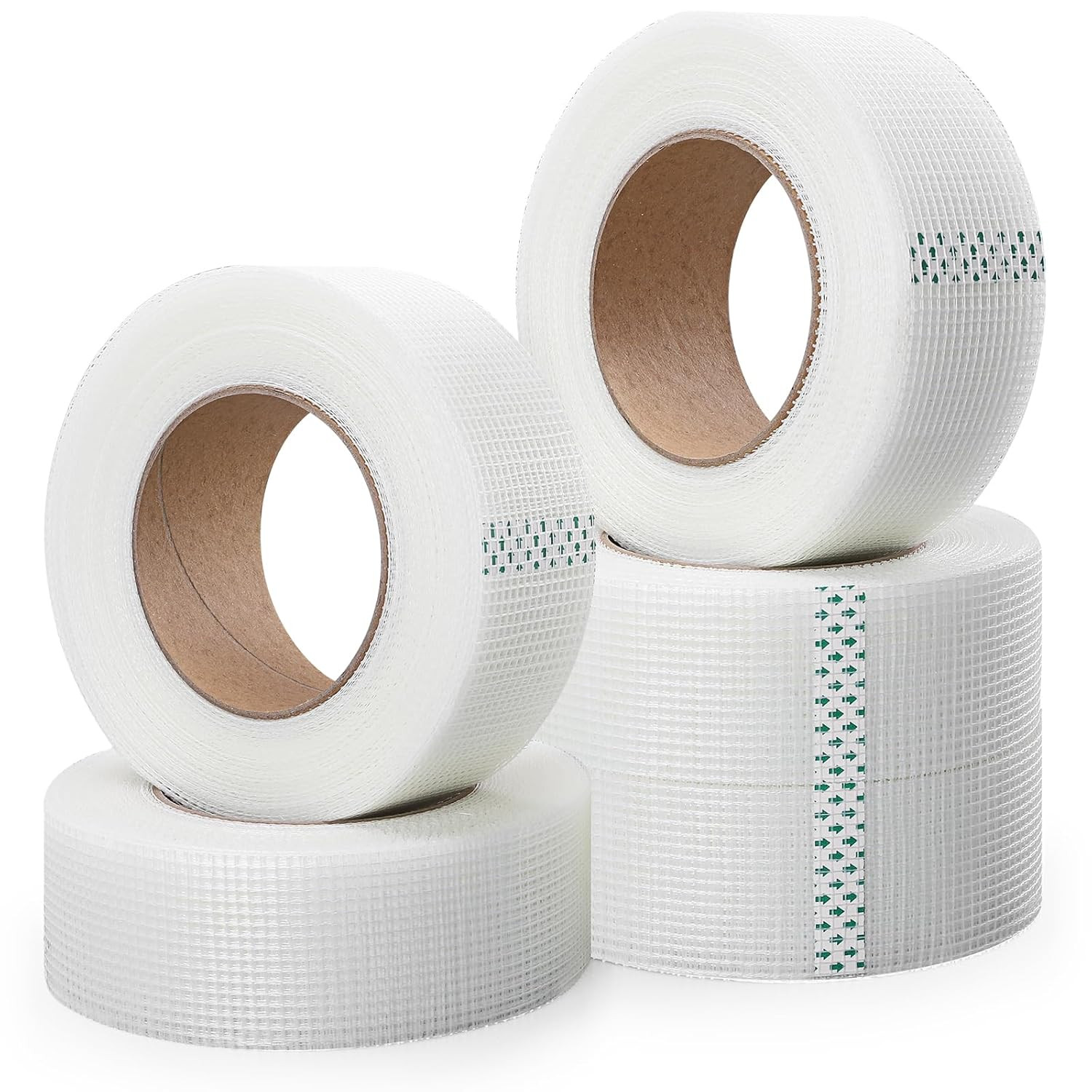 Fiberglass Mesh Drywall Joint Tape 2" X 150 Ft Self-Adhesive Crack-Resistant 5-P