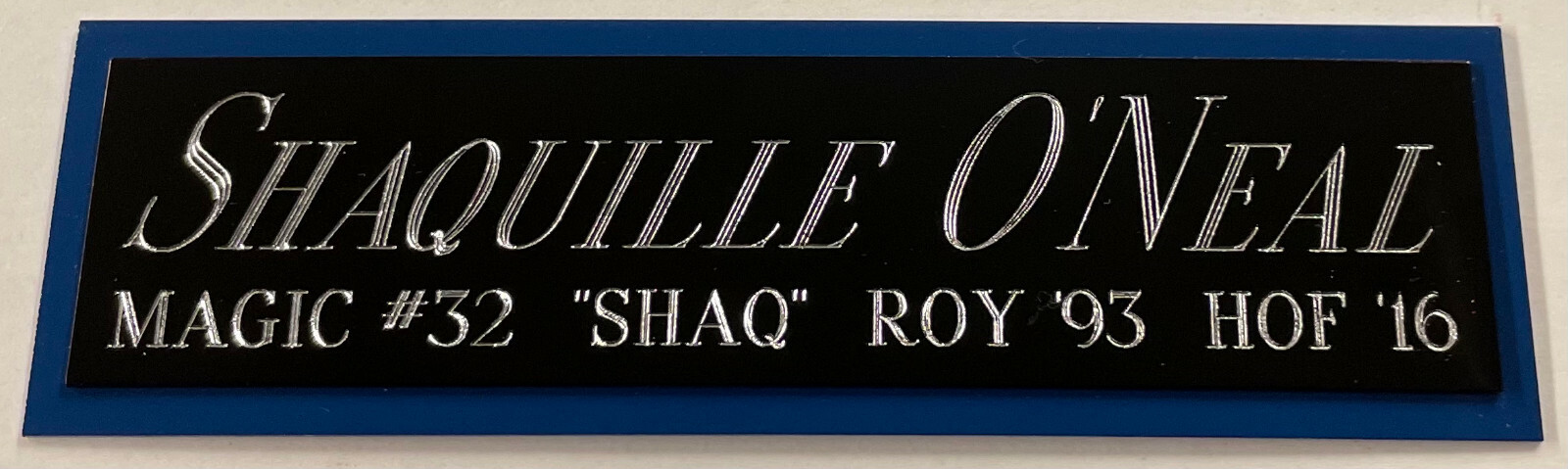 SHAQUILLE O'NEAL MAGIC NAMEPLATE FOR AUTOGRAPHED Signed Basketball-JERSEY-PHOTO