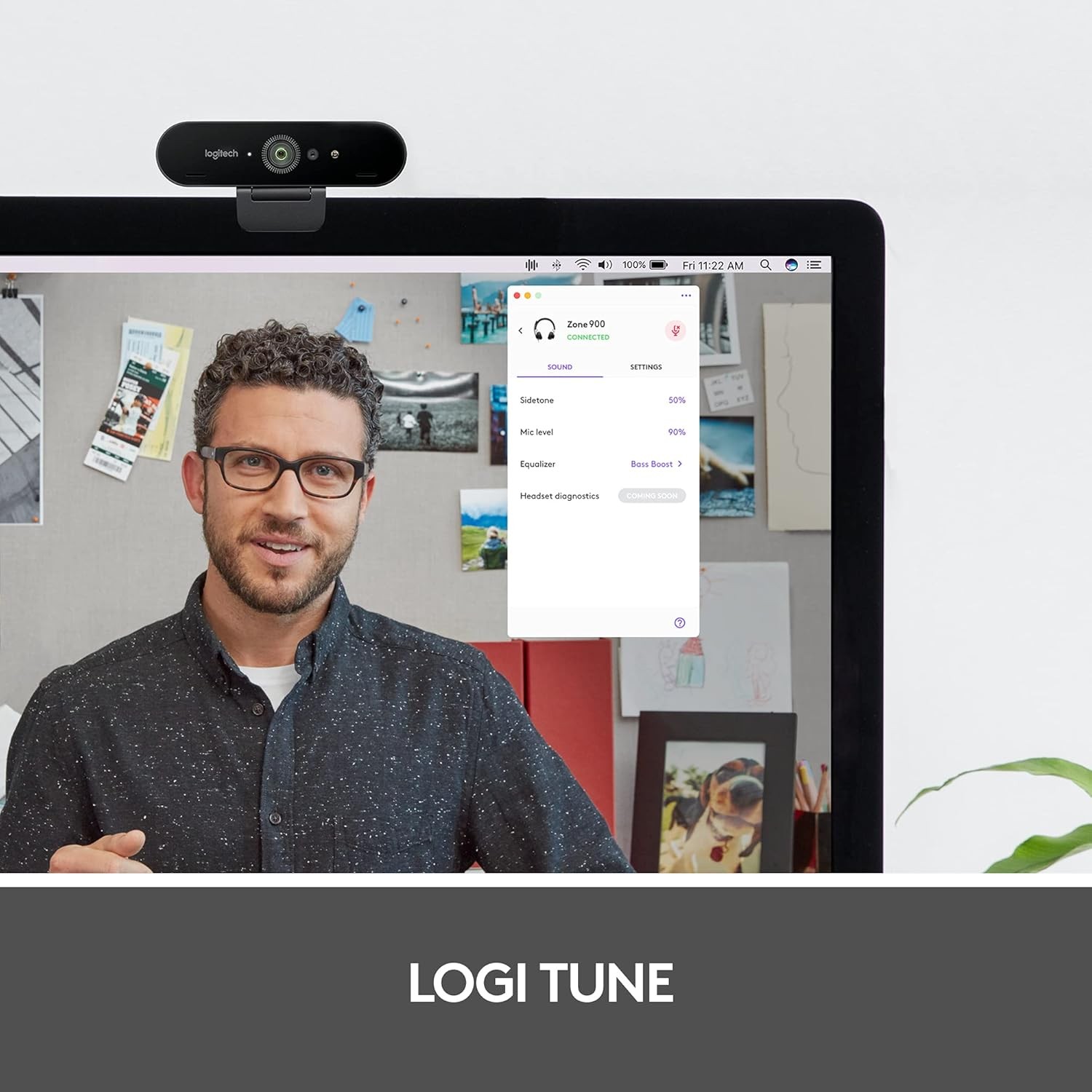 Logitech Zone Wireless Bluetooth Headset Graphite Wireless Office Team No Dongle