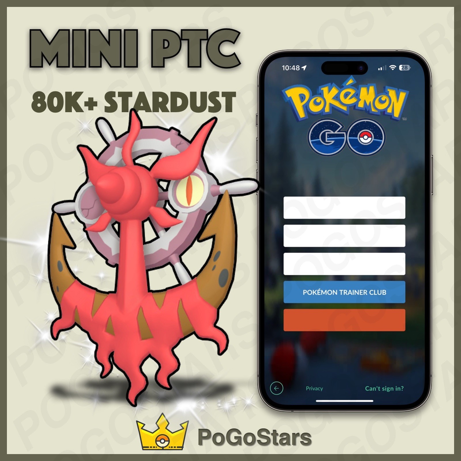 Pokémon PTC Go - Shiny Dhelmise - 80K Stardust✨Read Description✨