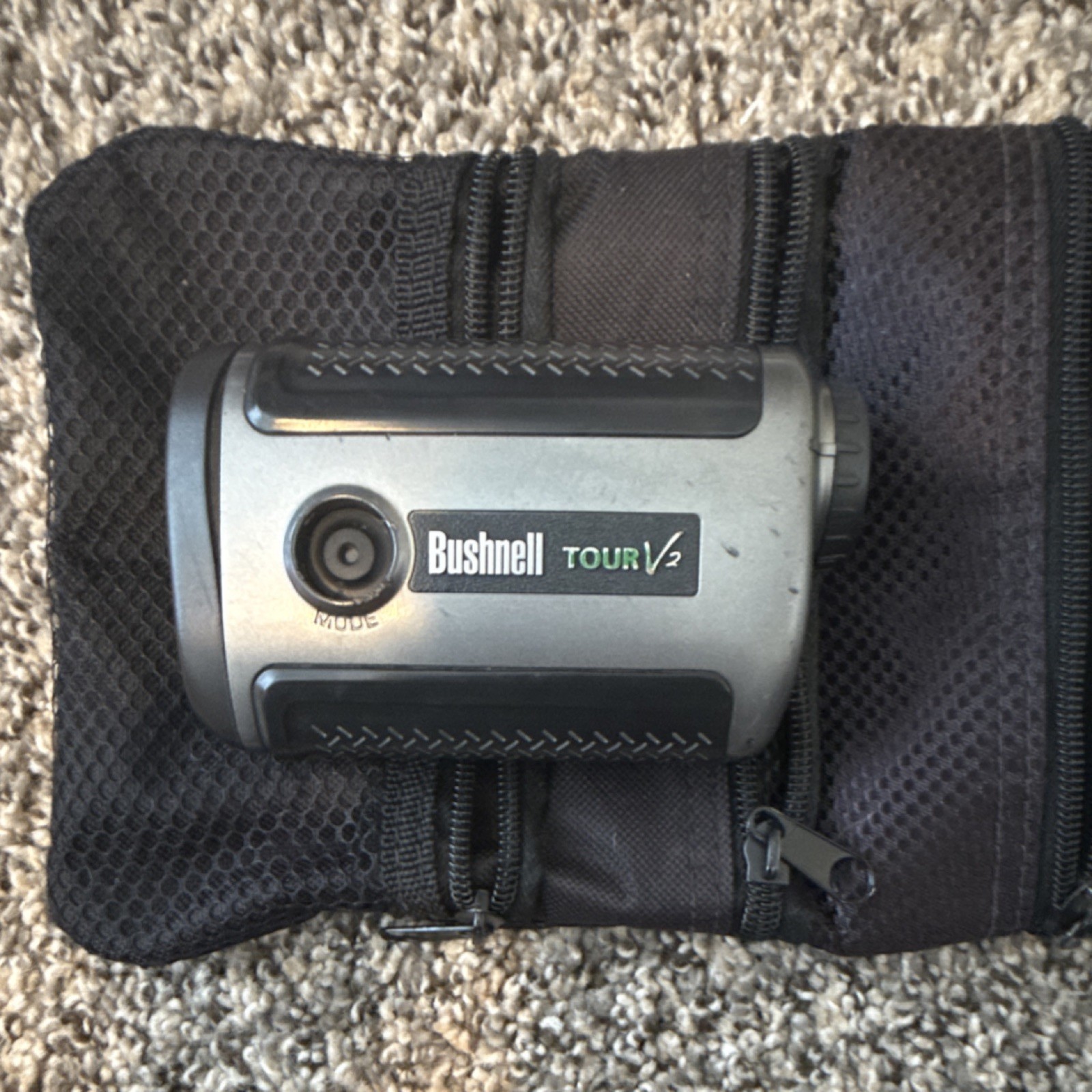 Bushnell Tour V2 Laser Golf Rangefinder Gray/Black with Carrying Case