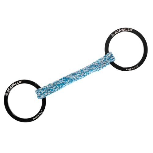 Acavallo Jumpe Alupro Snaffle Bit, 5.3-Inch, Black