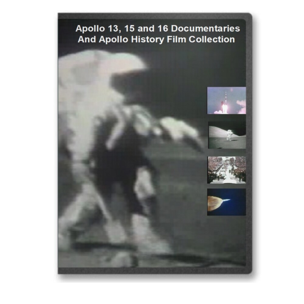 Apollo 13, 15, 16 NASA Manned Moon Space Missions DVD - A129