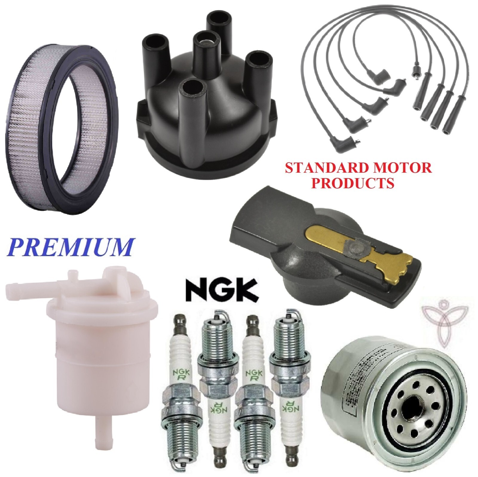 Tune Up Kit Filters Cap Rotor Wire Spark Plugs For PLYMOUTH ARROW L4 1.6L 1980