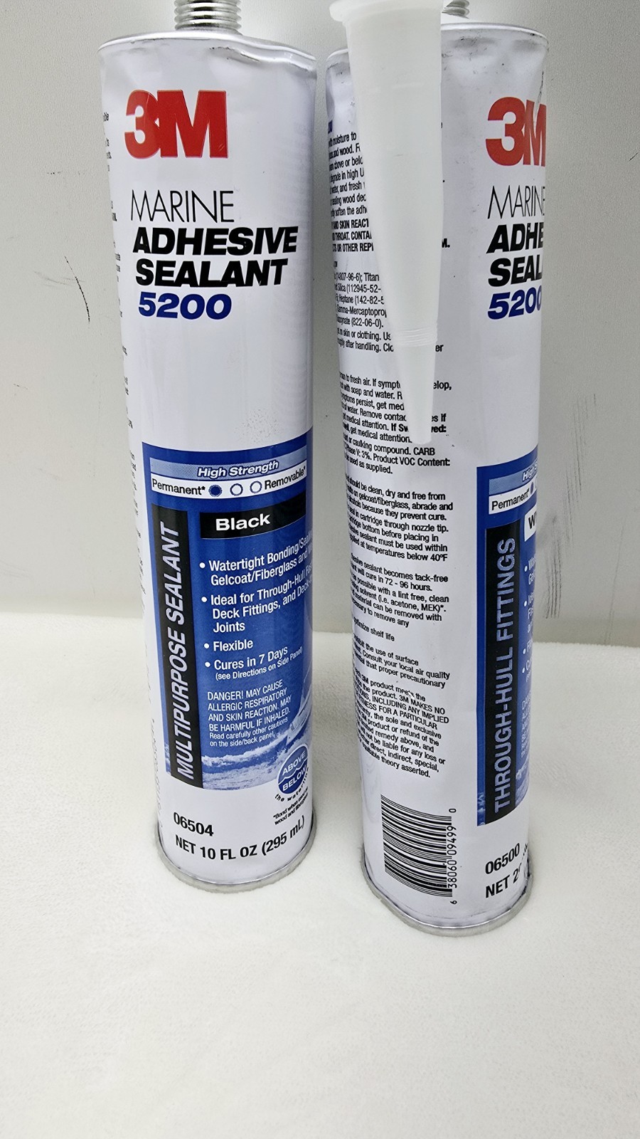 2 Pack 3M 06500  MARINE ADHESIVE/ SEALANT White Color