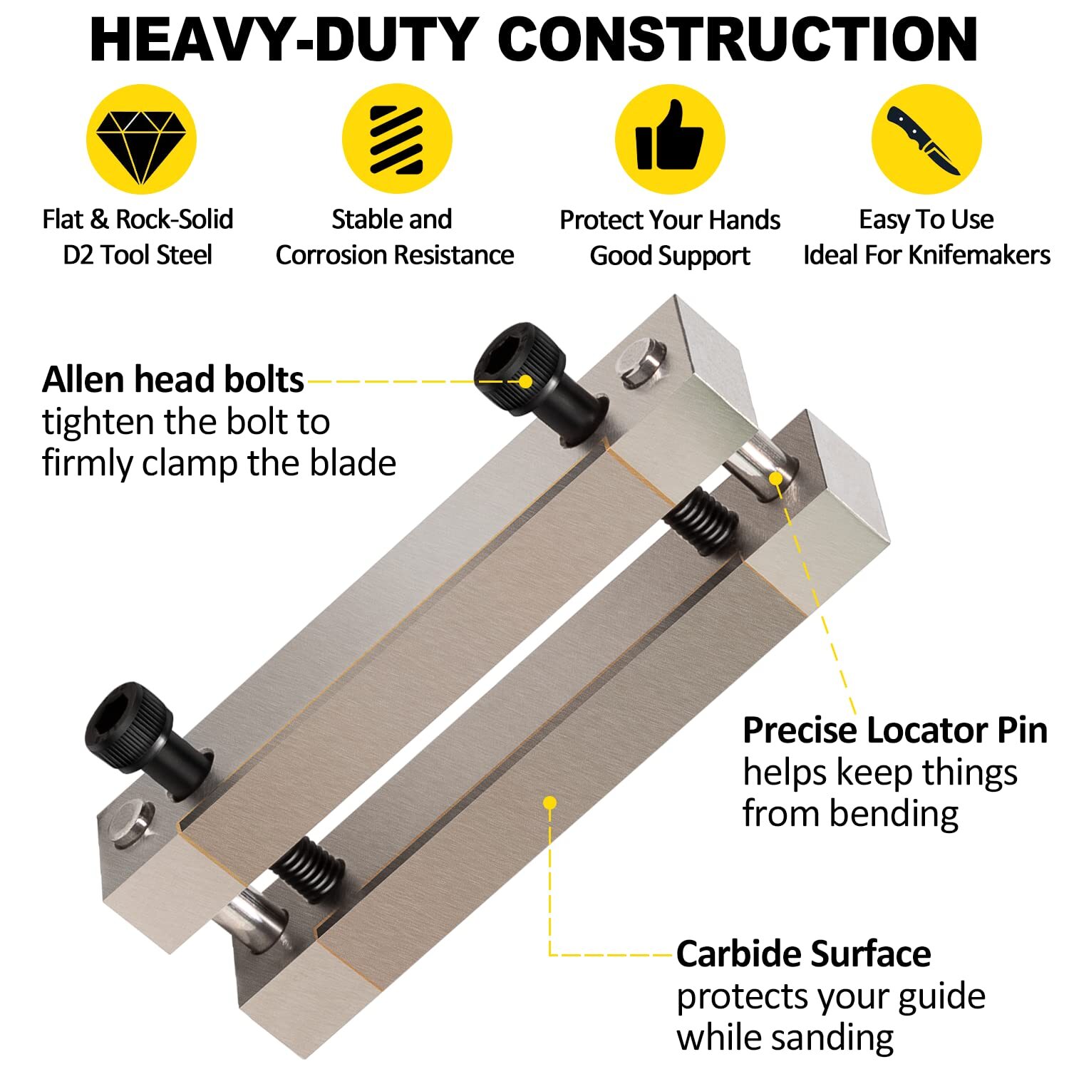 File Guide with Carbide Surface For Knife Making Tool Knife Makers grinding jig