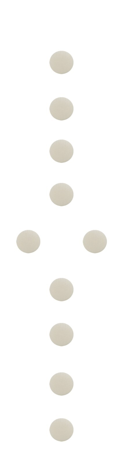Inlay Set 1/4 Dots Parchment Acrylic 10 Piece Set