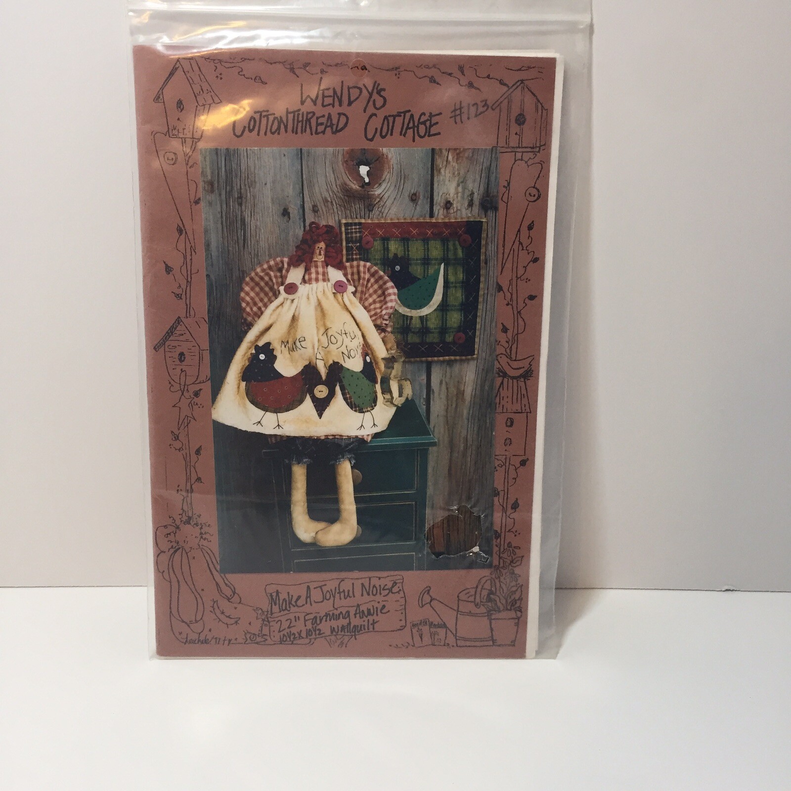 Make a Joyful Noise Pattern 22" Farming Annie 10.5" Walling Hanging