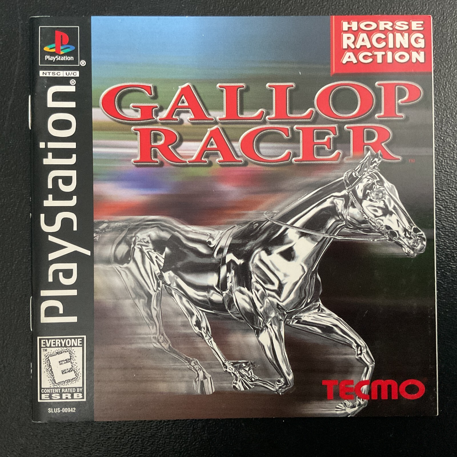 Gallop Racer PS1 Sony PlayStation Instruction Manual w/Reg Card Only
