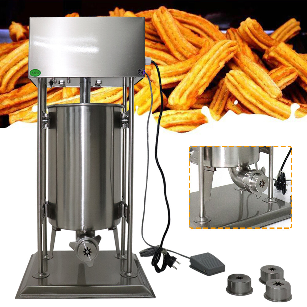 Commercial Vertical Electric Spanish Donuts Churrera Churros Maker Machine 15L