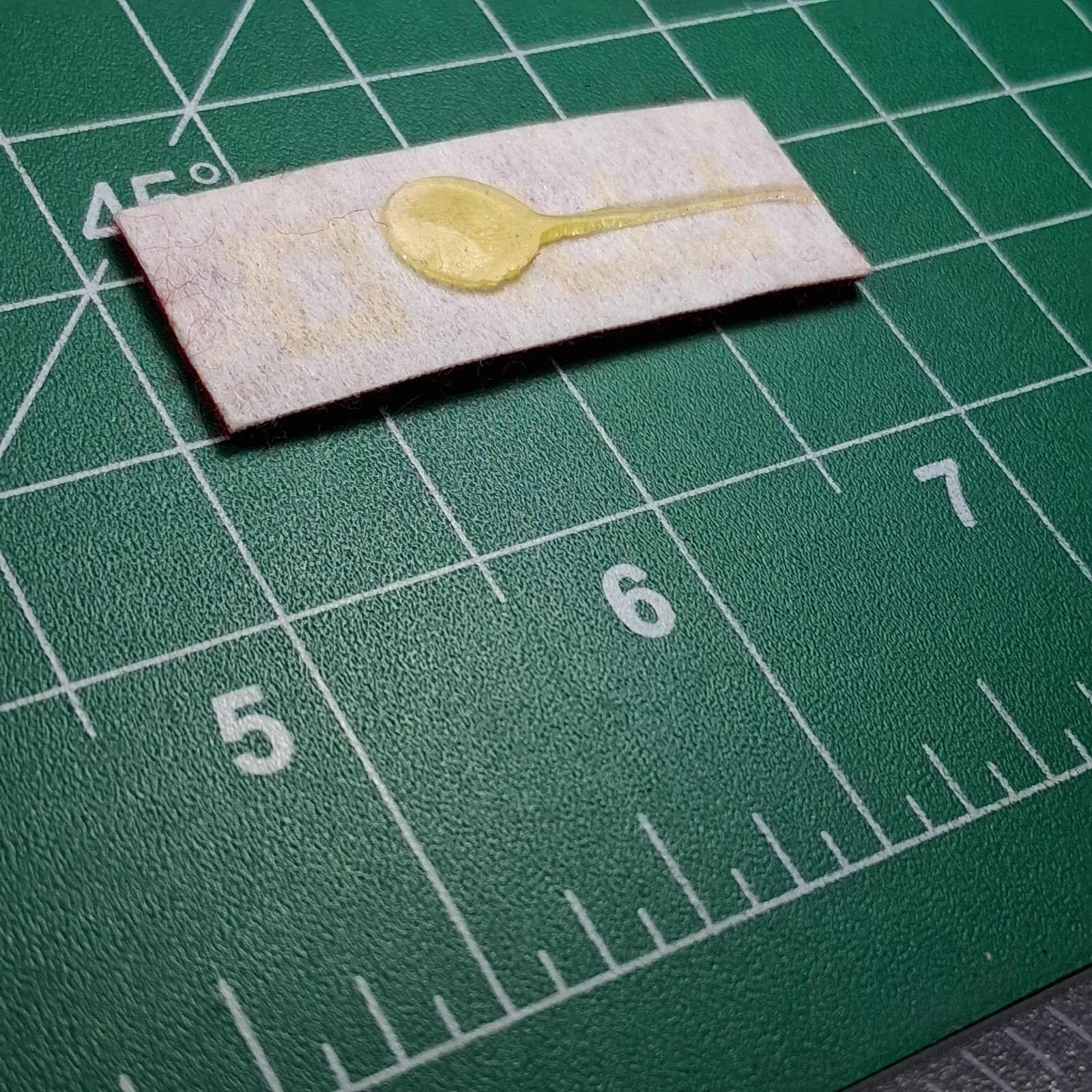 Red & Gold Embroidered Lupo Rectangle Patch