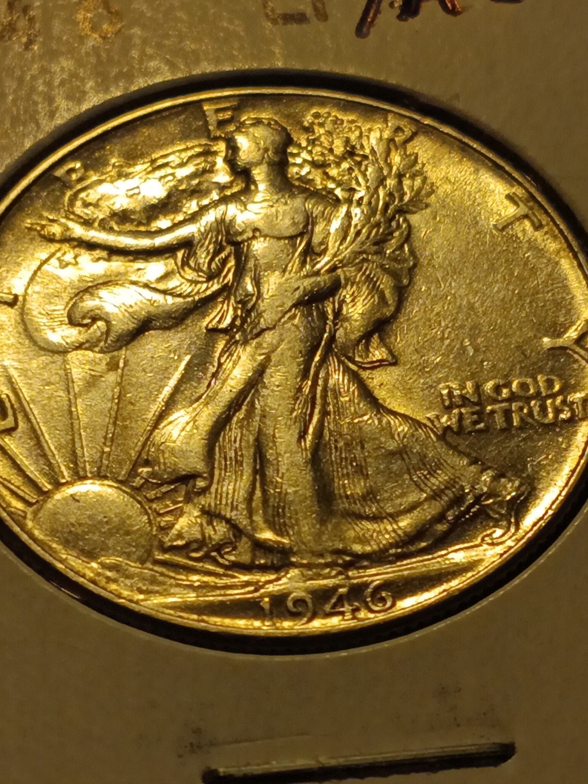 AU 1946 50C Walking Liberty Half Dollar