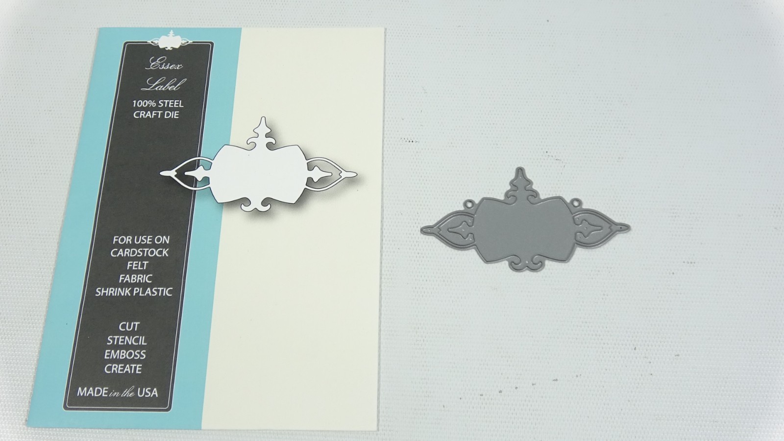 2011 Memory Box Craft Steel Die Essex Label Style 98207