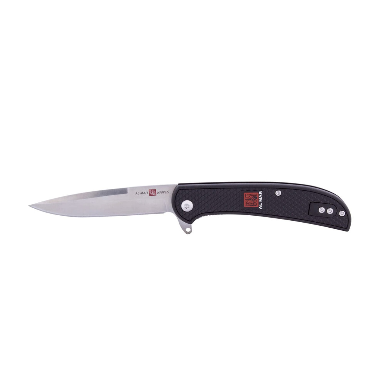 Al Mar Ultralight Eagle Linerlock 4" 8Cr13MoV  Black FRN Folding Knife AMK4126