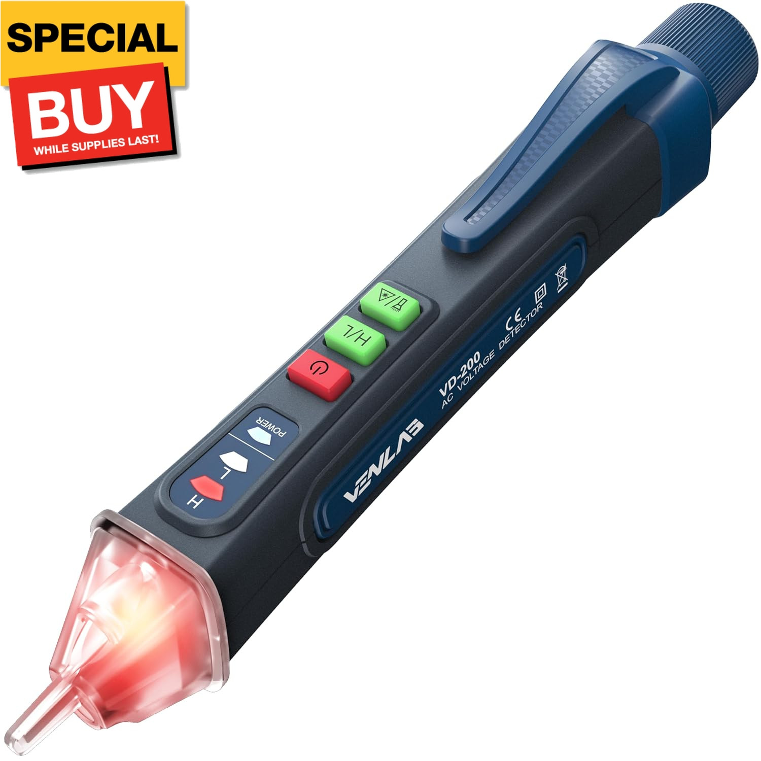 Voltage Tester, Non Contact Voltage Detector, Circuit Tester Dual Range Voltage