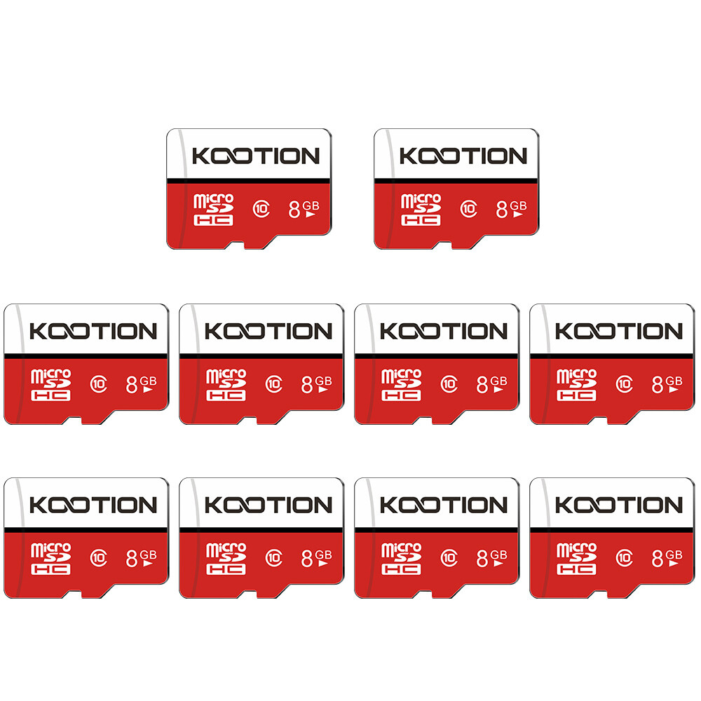 Kootion Lot 8GB Micro SD Card Ultra Micro SDHC Memory C10 TF Card with Adapter
