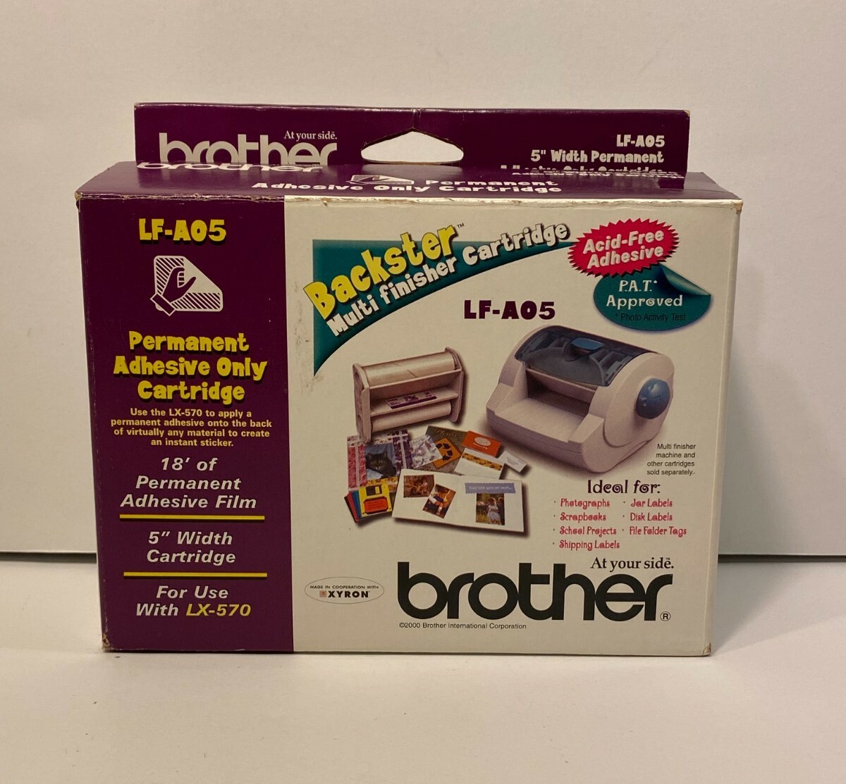 Brother Backster Multi Finisher Permanent Adhesive Cartridge New Open Box