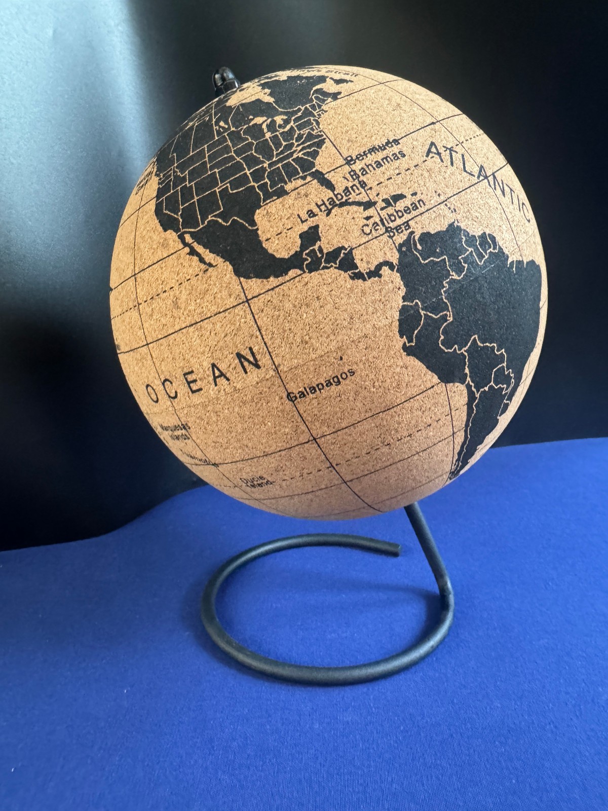 Globe Trekkers Mini Cork Globe 7" World Map Push Pin Travel Tracker Desk Decor