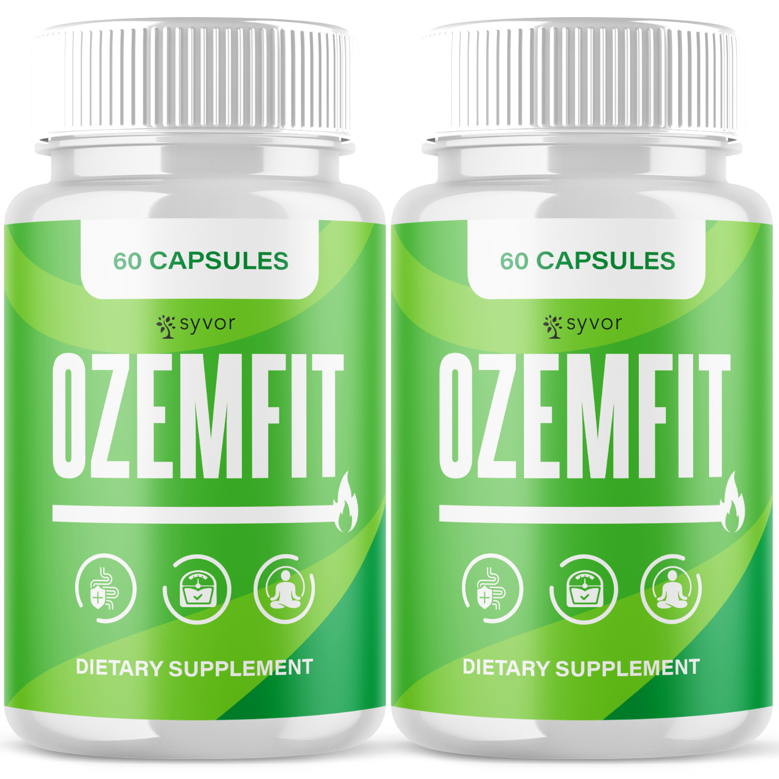 (2 Pack) Ozemfit Advanced Energy & Fitness Support Formula Ozem Fit 120 Capsules