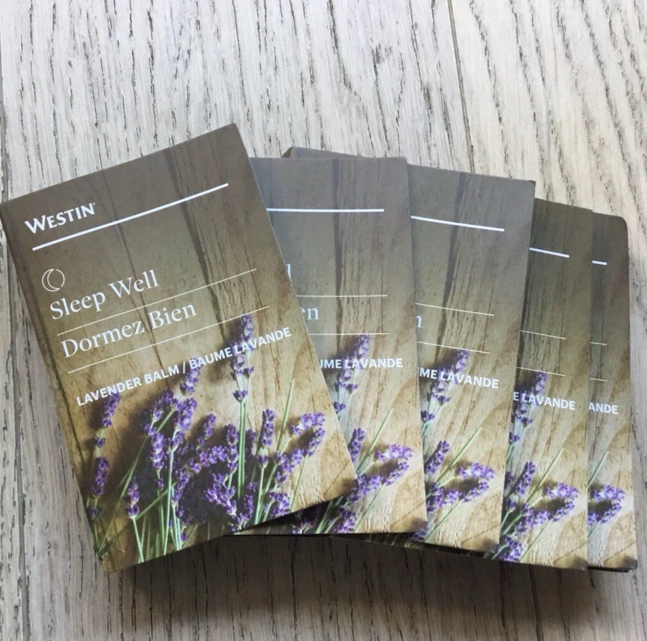 Lot of 5 Westin SLEEP WELL Aromatherapy Lavender Balm 3ml Each Bottle