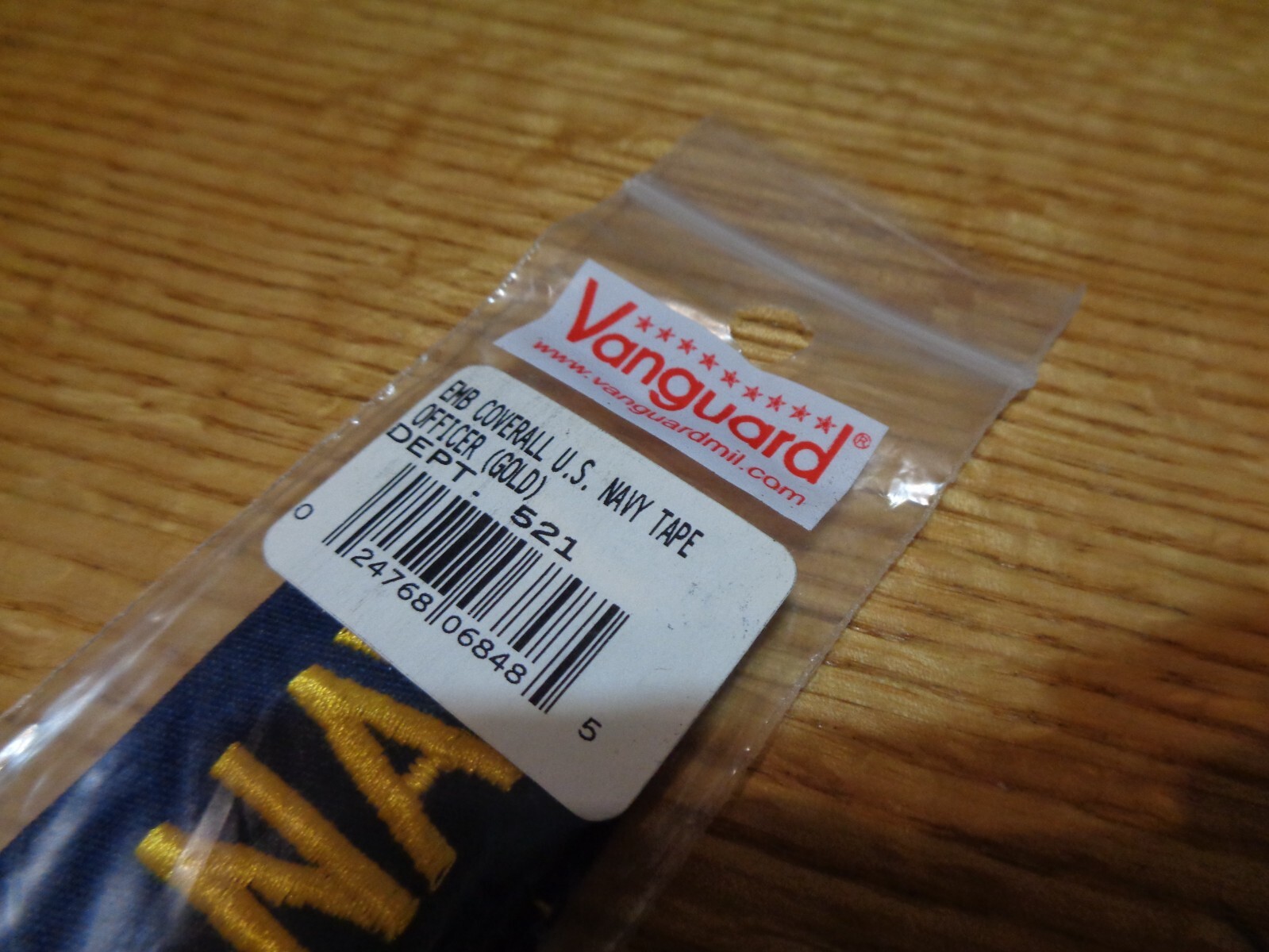 USN NAVY GOLD USN NAVY BLUE PATCH COVERALL TAB VANGUARD NIP