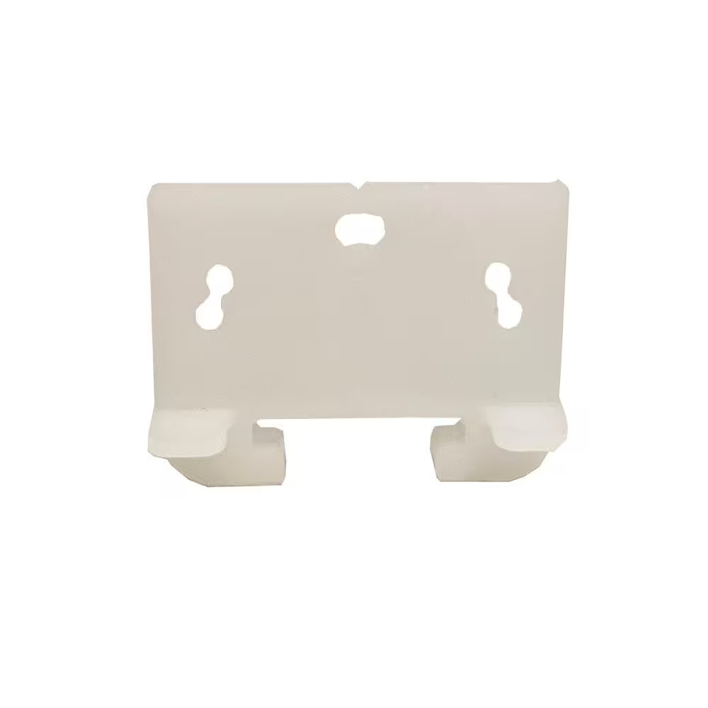 1-5/16 in. White Plastic Drawer Track Guide (2-Pack)