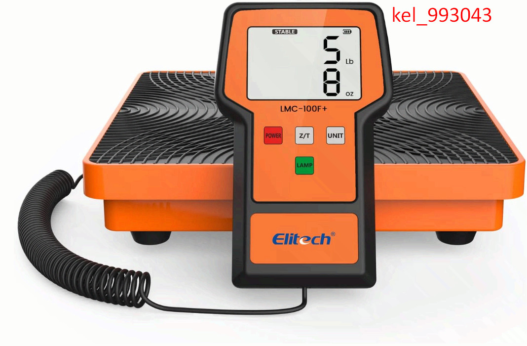 Refrigerant Scale 110 Lbs – High Precision HVAC Freon Scale with LB+OZ Dual