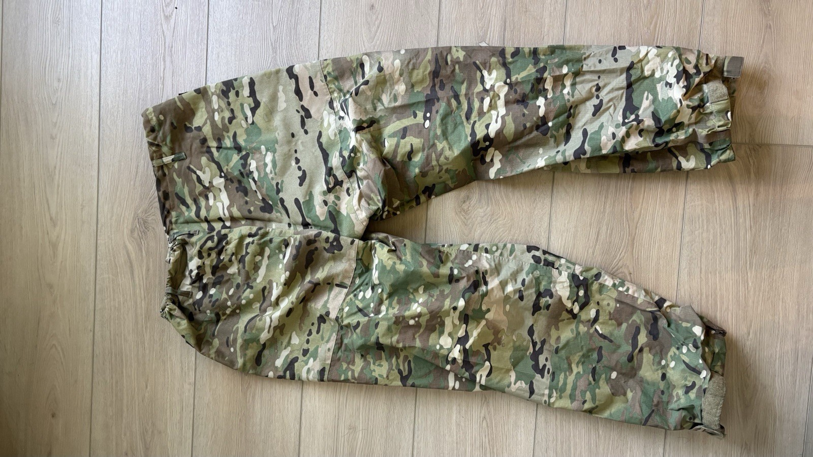 USGI ECWCS Gen III Level 5 Soft Shell Trousers featuring a MultiCam pattern