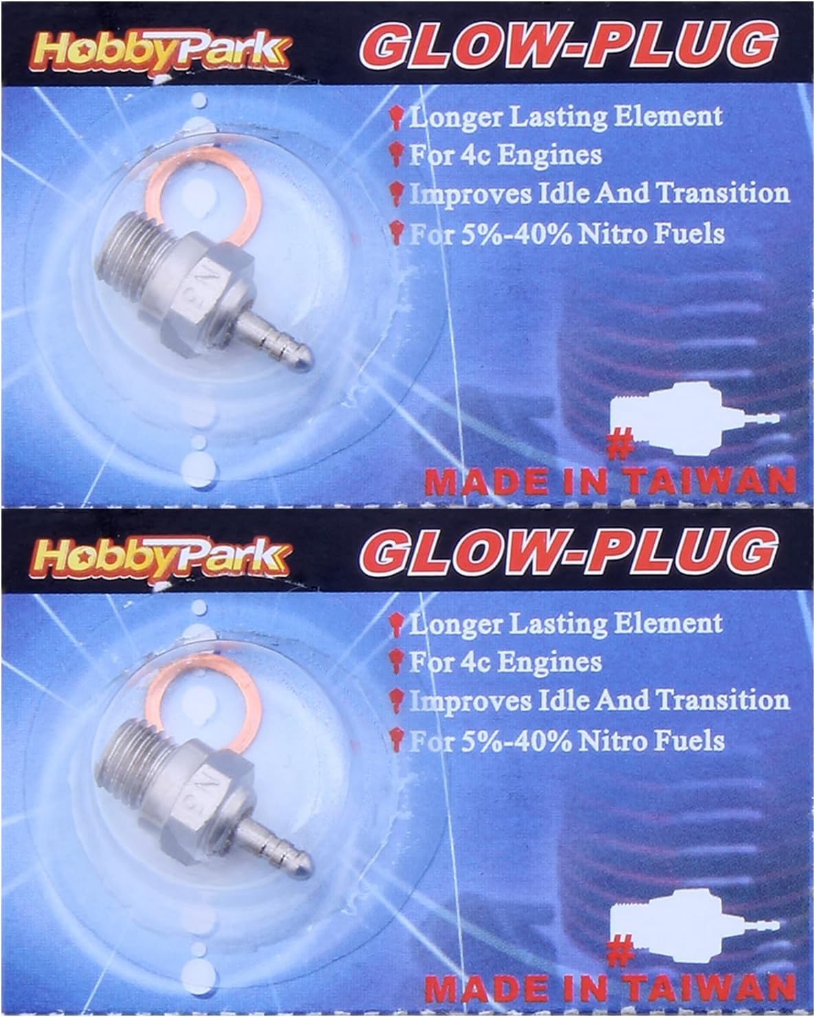 Platinum/Iridium Glow Plug N3 - 2pcs for Enhanced Nitro Engine Performance