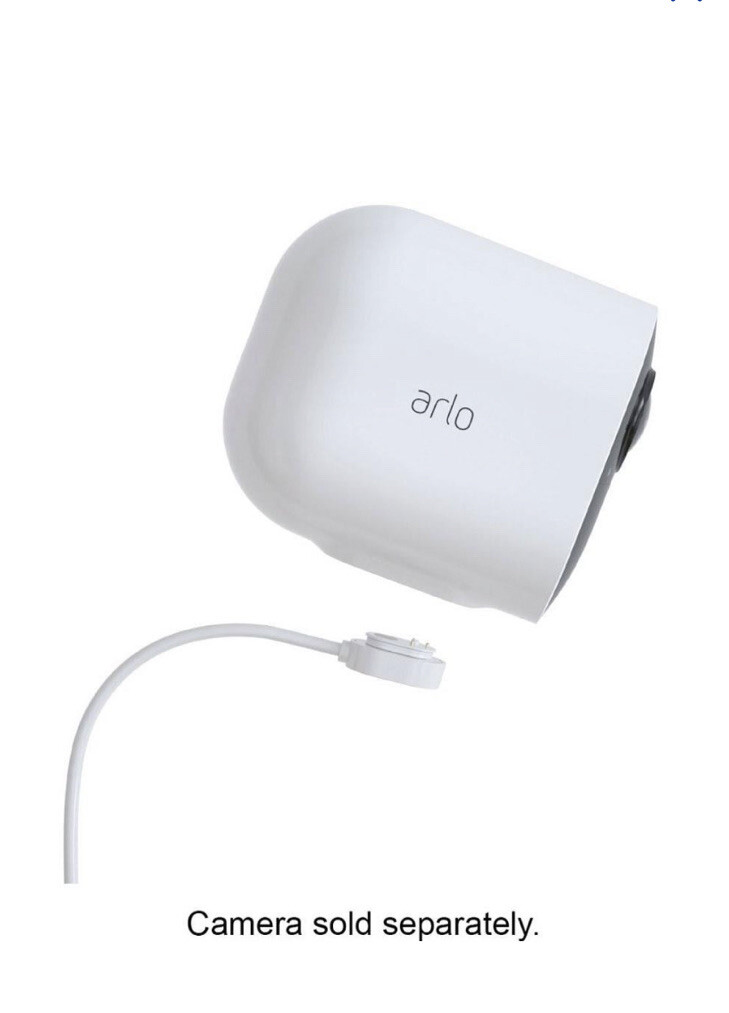 Arlo Magnetic Charging Cable White Extension Cable
