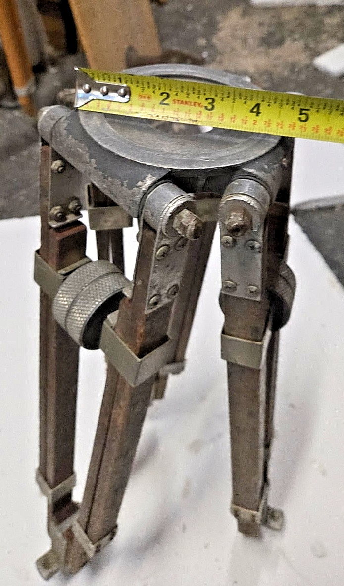 Antique  Mitchell Wooden Baby Cine Camera Tripod Legs  Circa 1930's-40's