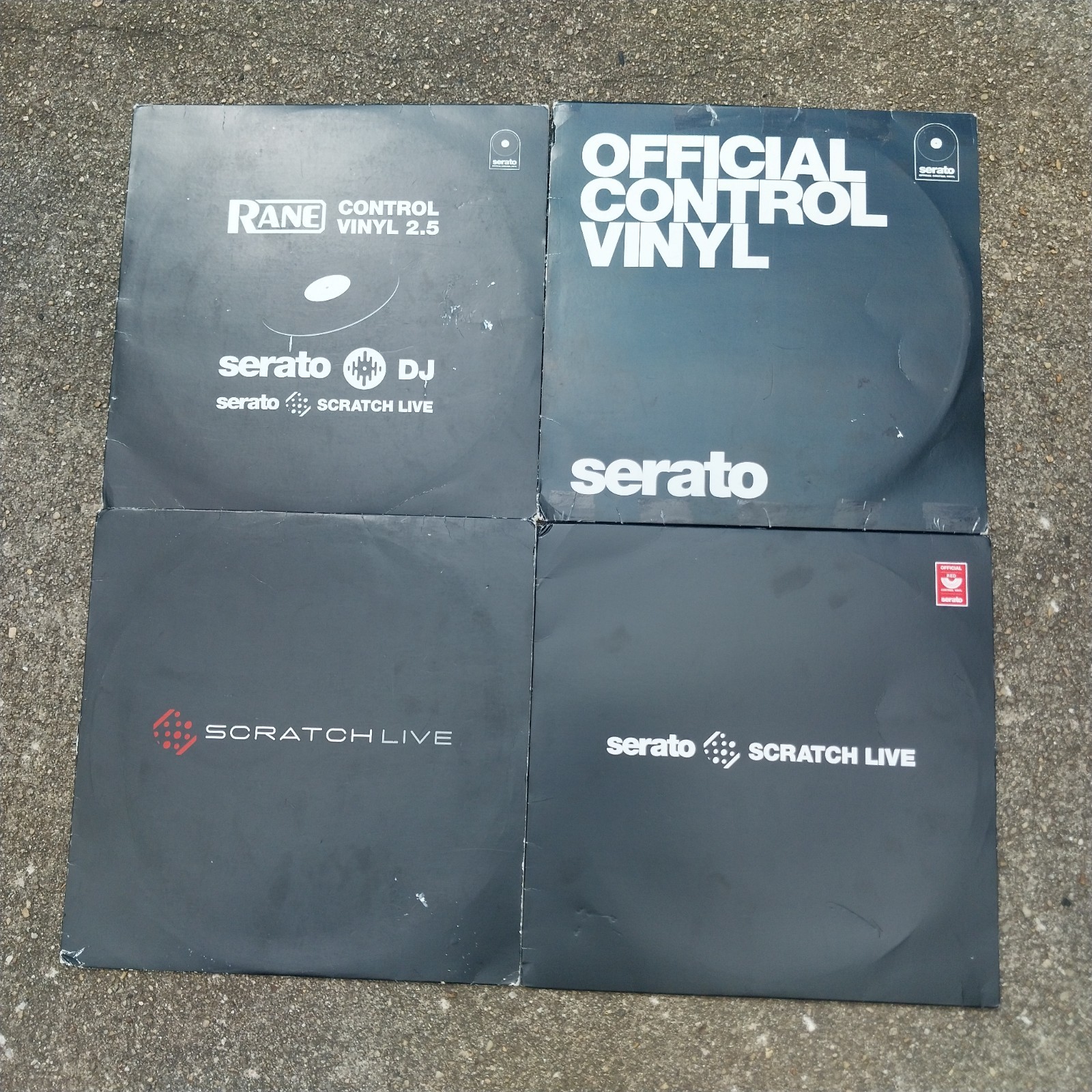 Lot Of 4 SERATO DJ Official Control Scratch Live Vinyl 12" LP Records Rane