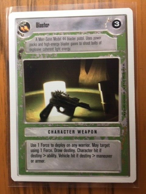 Blaster x4 WB Premiere Unlimited Star Wars CCG  NM swccg