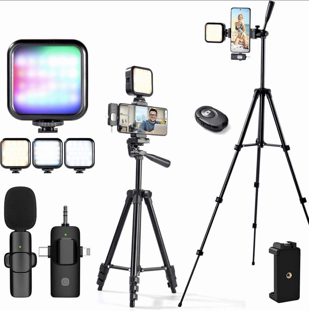 Vlogging Kit for iPhone, YouTube Starter Kit Beginner Content Creator Essentials