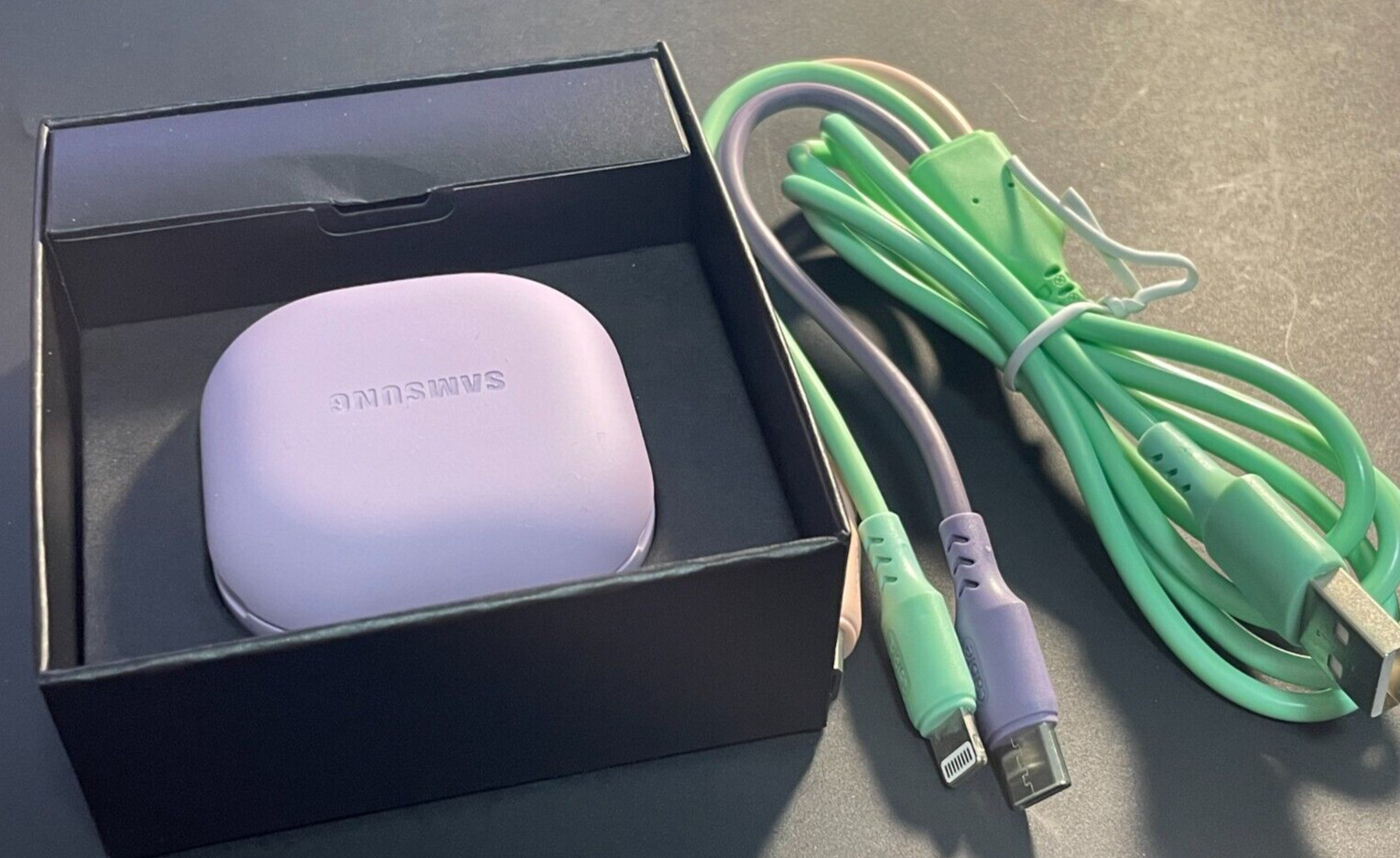 NEW Original Samsung Wireless Charging Case for Galaxy Buds2 Pro SM-R510- Purple