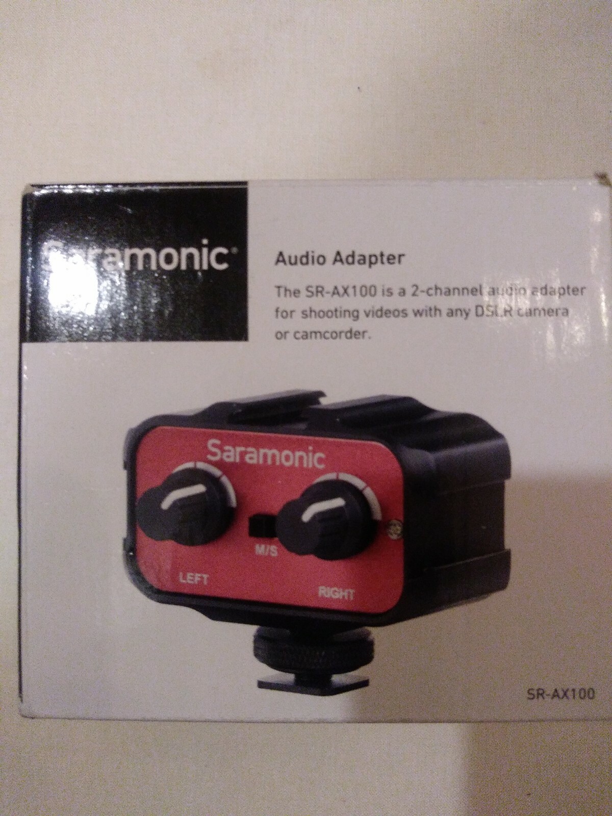 Saramonic SR-AX100 Universal Audio Adapter with 3.5mm Inputs for DSLR Cameras