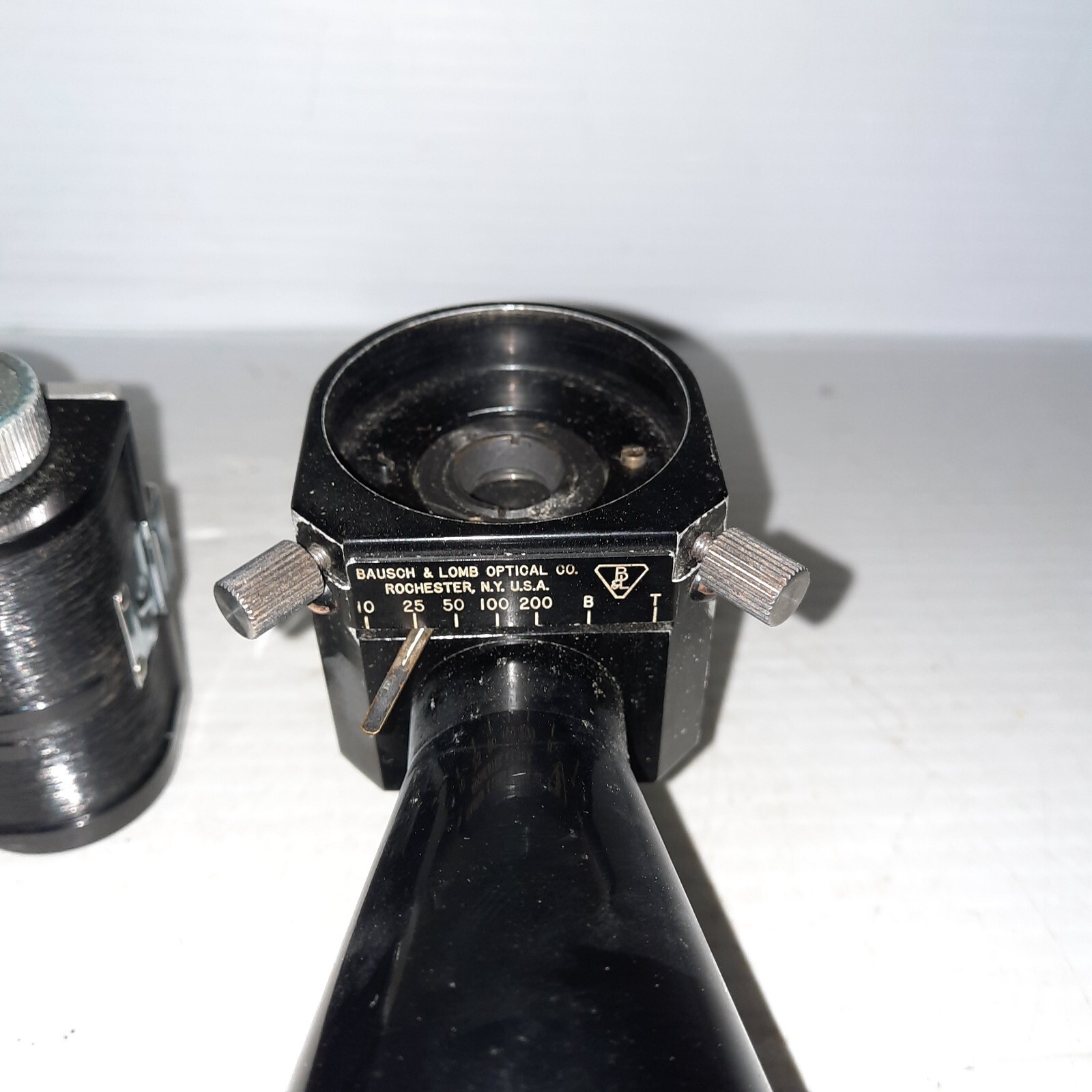 Vintage Antique Bausch & Lomb Microscope Camera Set in Case