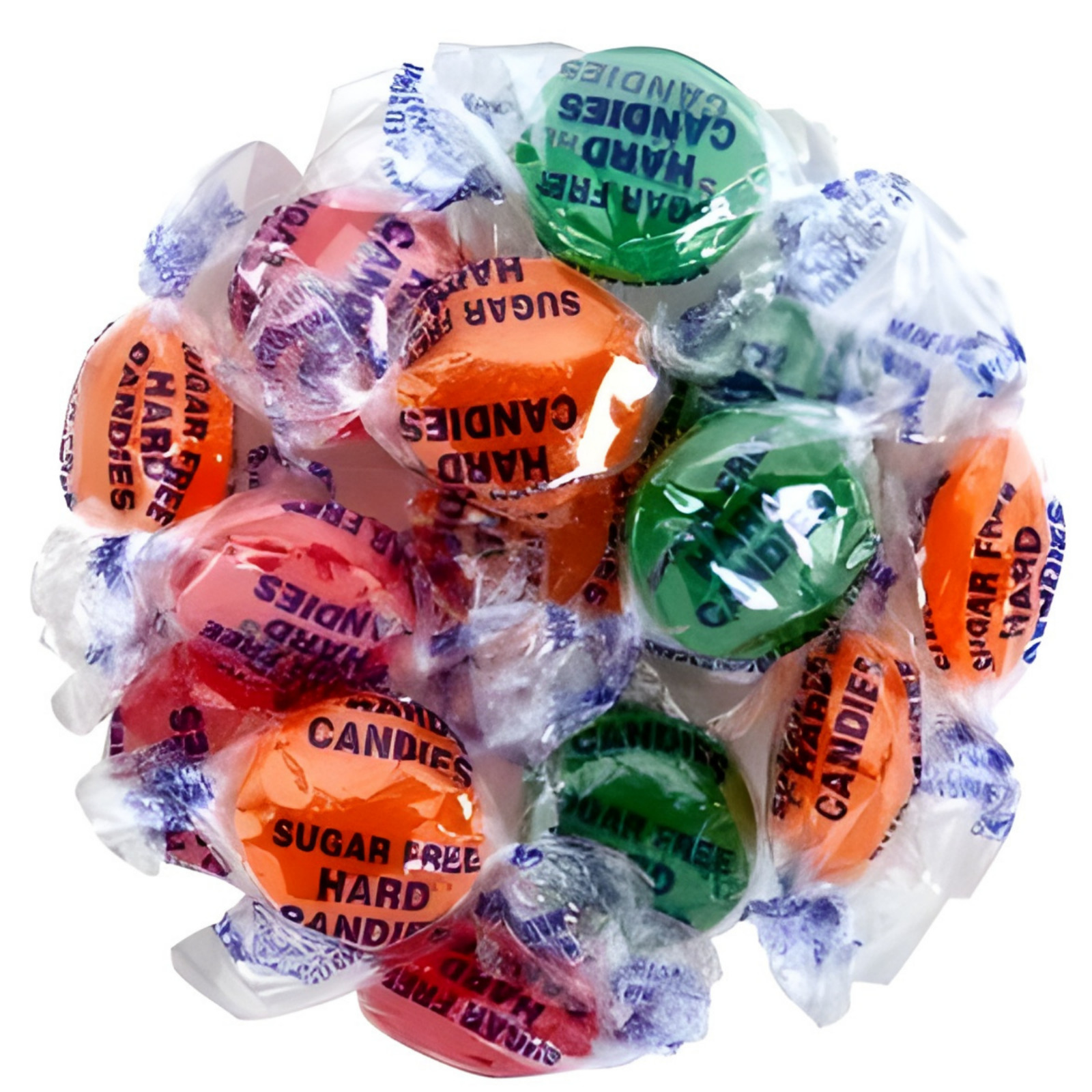 Sugar Free Assorted Fruit 1 lb Bulk Bag Cherry Orange Lime Arcor Hard Candy