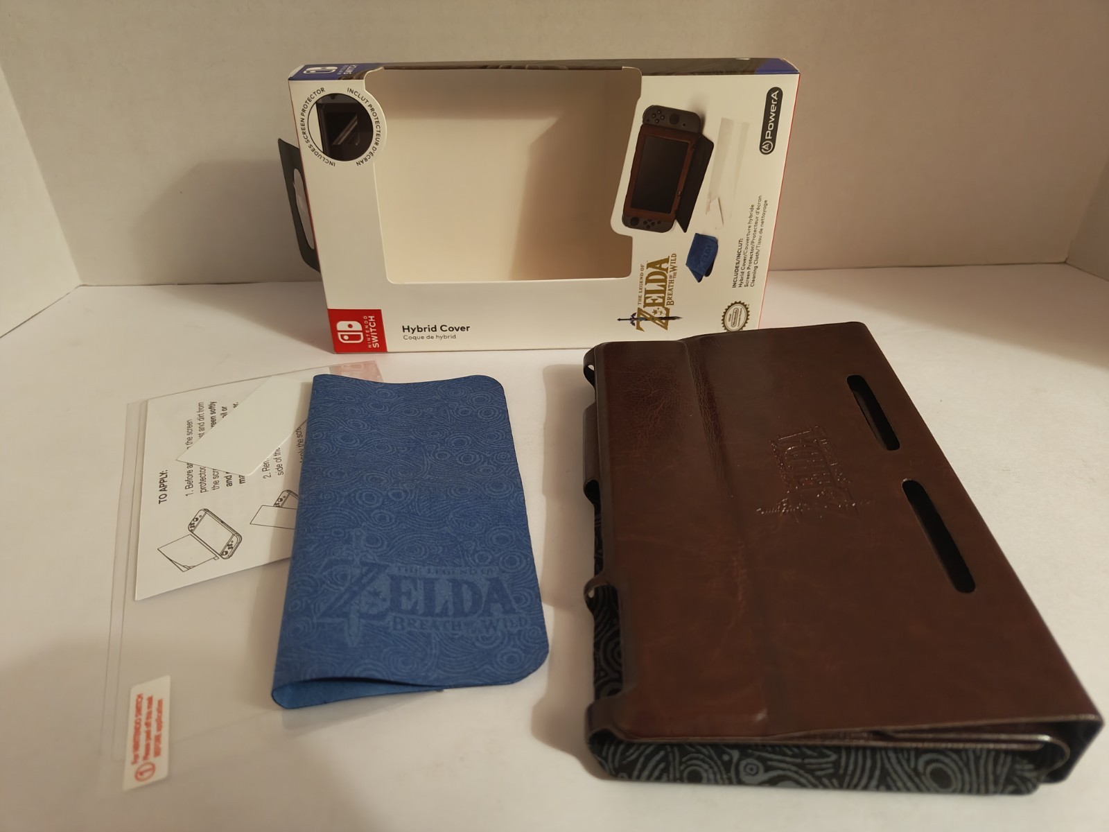 PowerA Zelda Hylian Crest Leatherette Hybrid Cover For Nintendo Switch