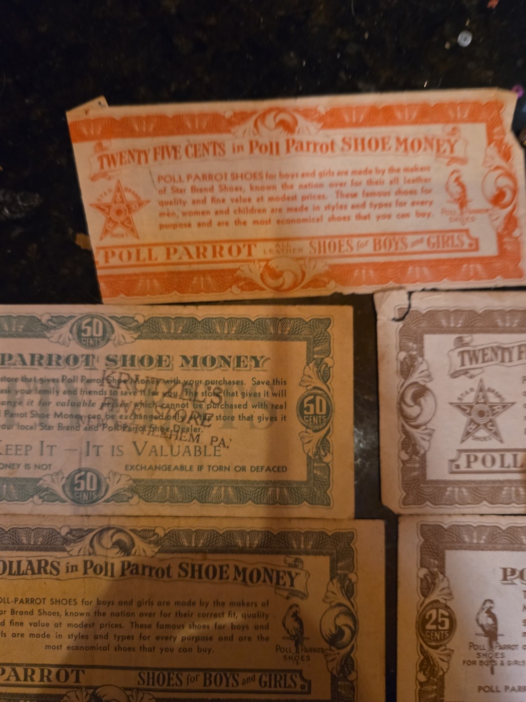 Poll Parrot Shoe Money Lot