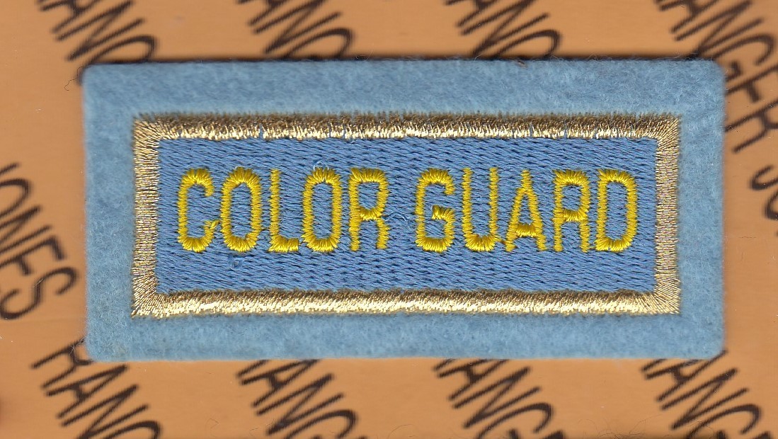 US VFW American Legion COLOR GUARD 3 inch hat patch