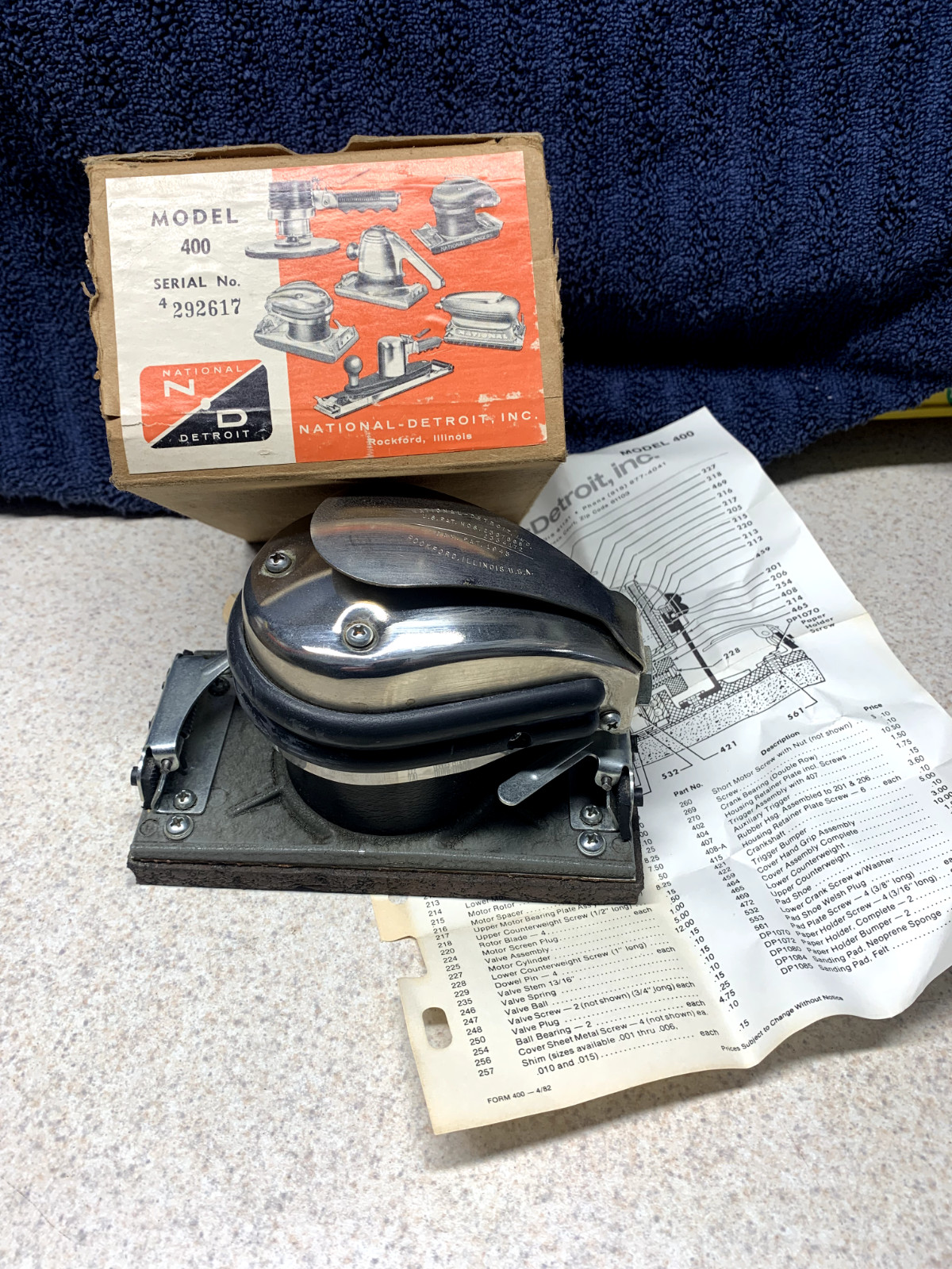 National Detroit Inc. Model 400 Auto body Sander (NEW) Jitterbug