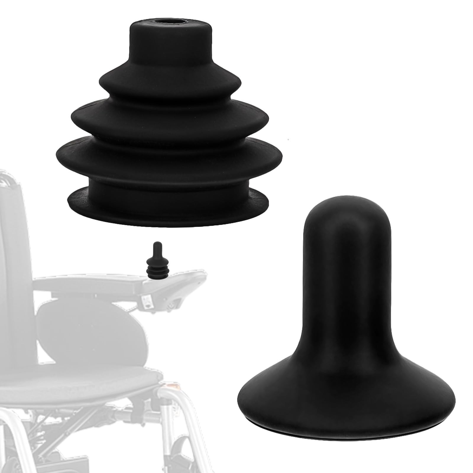 Electric Wheelchair Joystick Controller Knob and Gaiter Boot Universal Set
