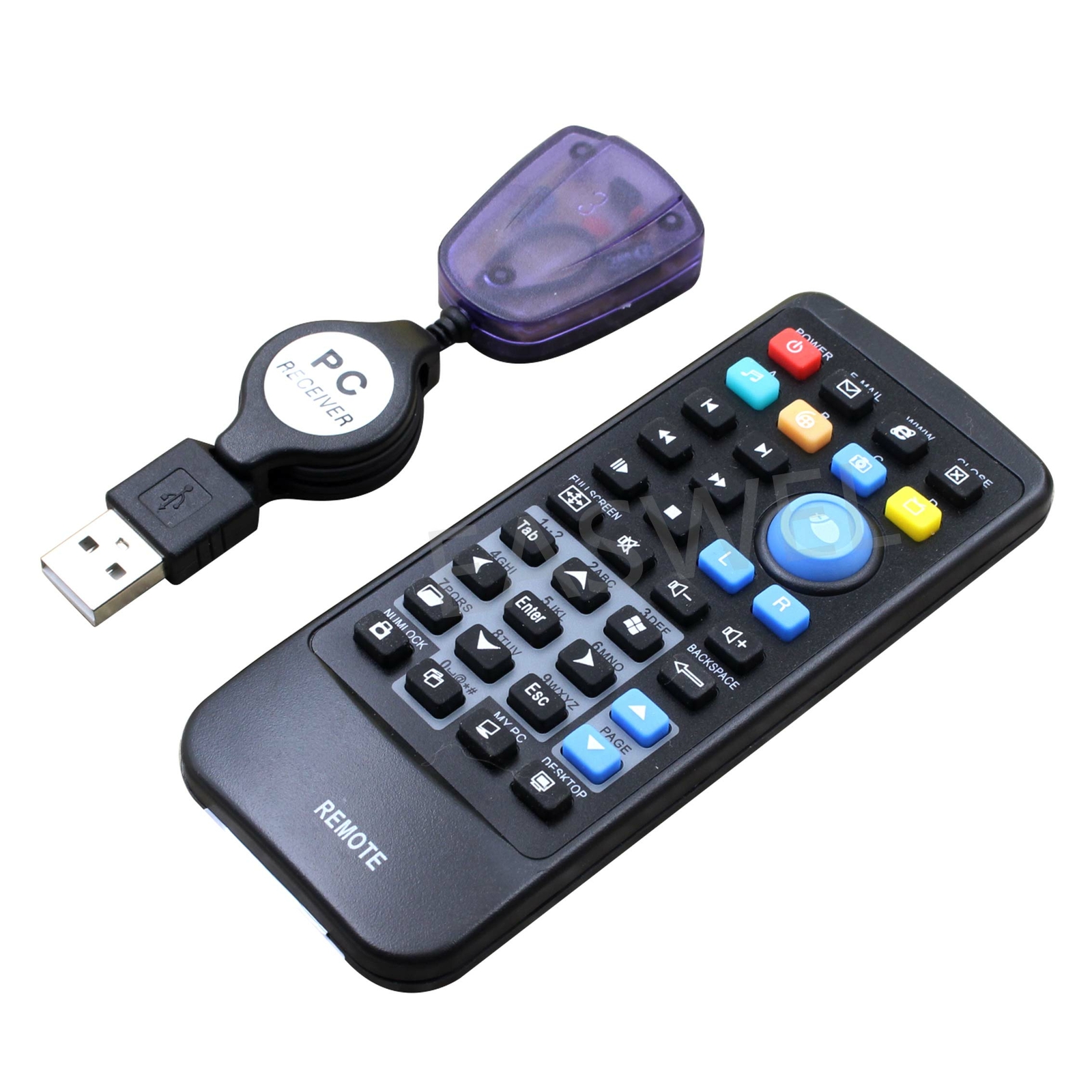 Wireless IR Remote Control Controller Receiver For Laptop Computer