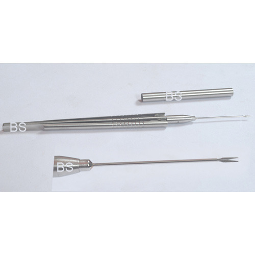 SS Straight Vitreous Scissors 23 Gauge Round Body Vitrectomy Ophthalmic Eye VR