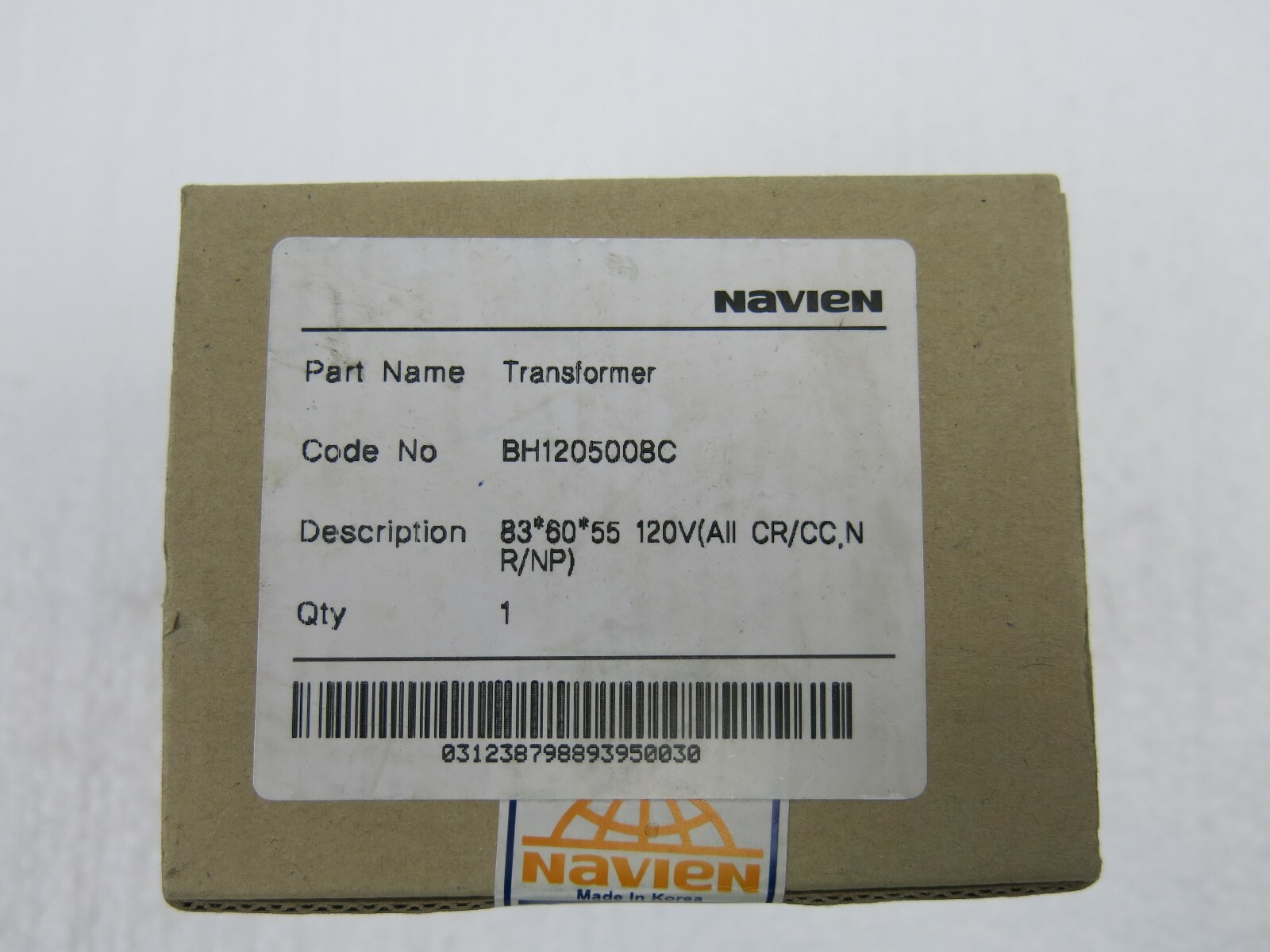 Factory Sealed Navien #BH1205008C Transformer 120V
