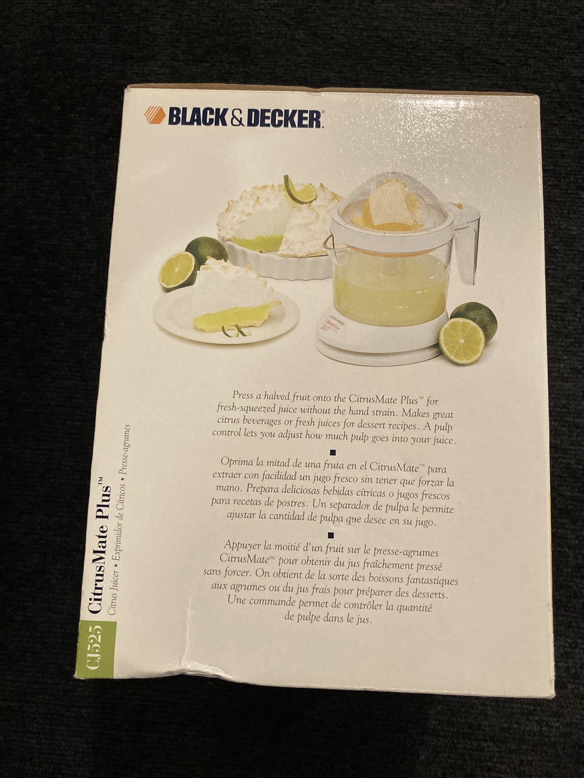 Black & Decker (CJ525) 1 Liter CitrusMate Plus Juicer w/ Adjustable Pulp Control